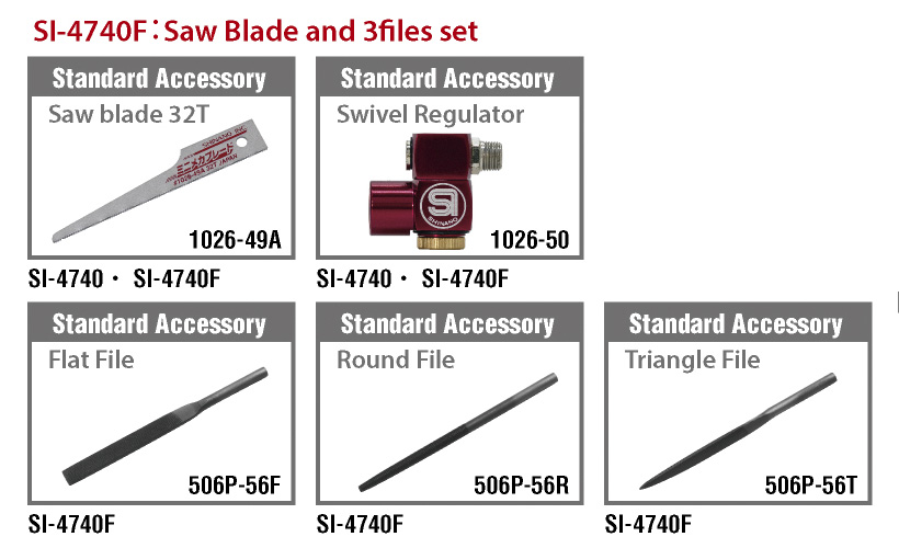 Máy cưa bằng khí nén tốc độ cao Shinano SI-4740